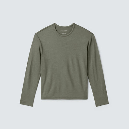 Women's Relaxed Long Sleeve Merino Crew