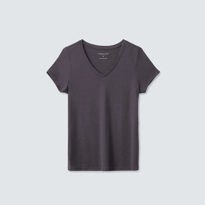Women's Petite Merino V-Neck T-Shirt