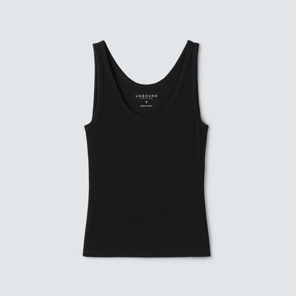 Women's Petite Merino Rib Scoop Neck Tank