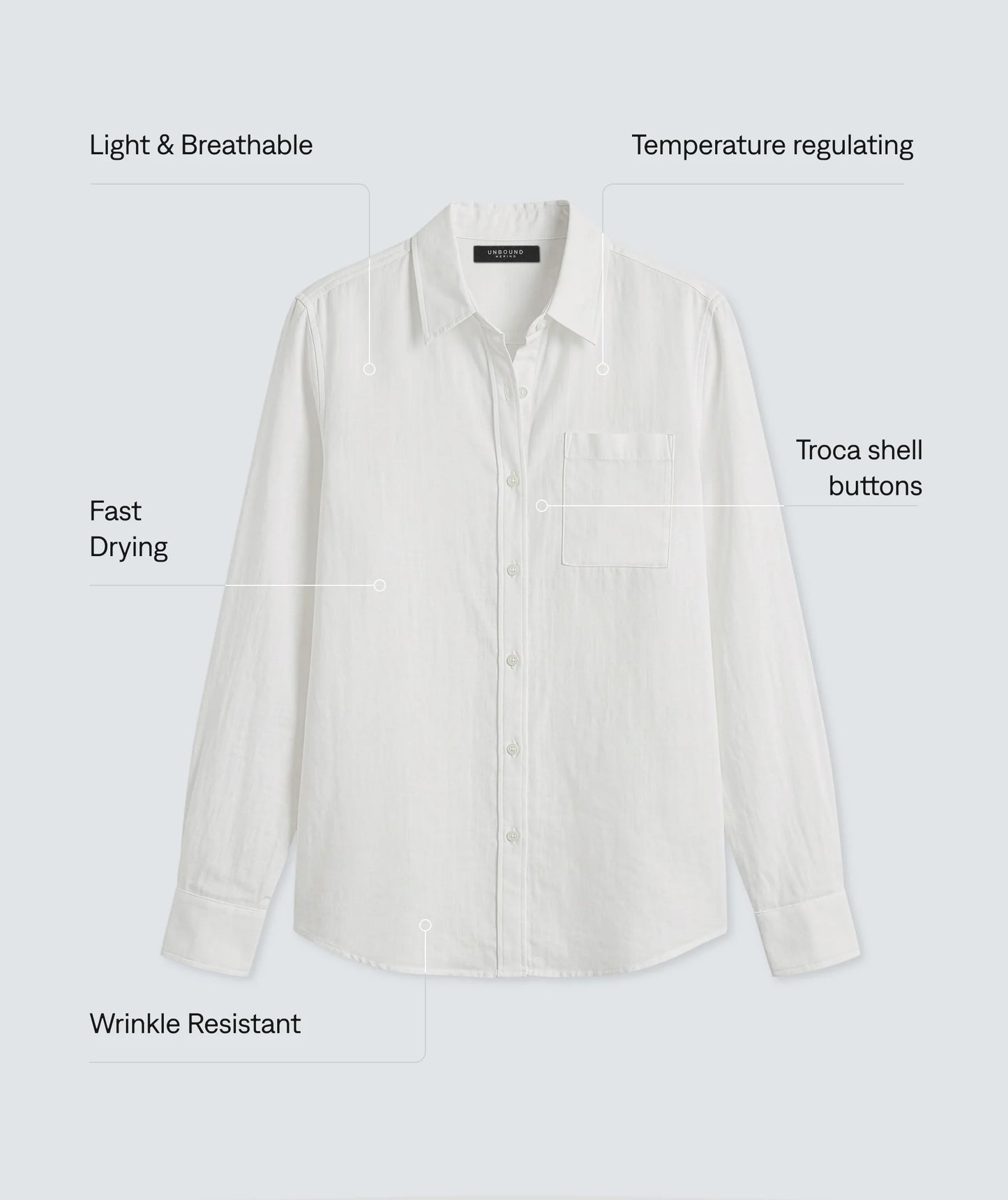 Women's Merino Linen Shirt