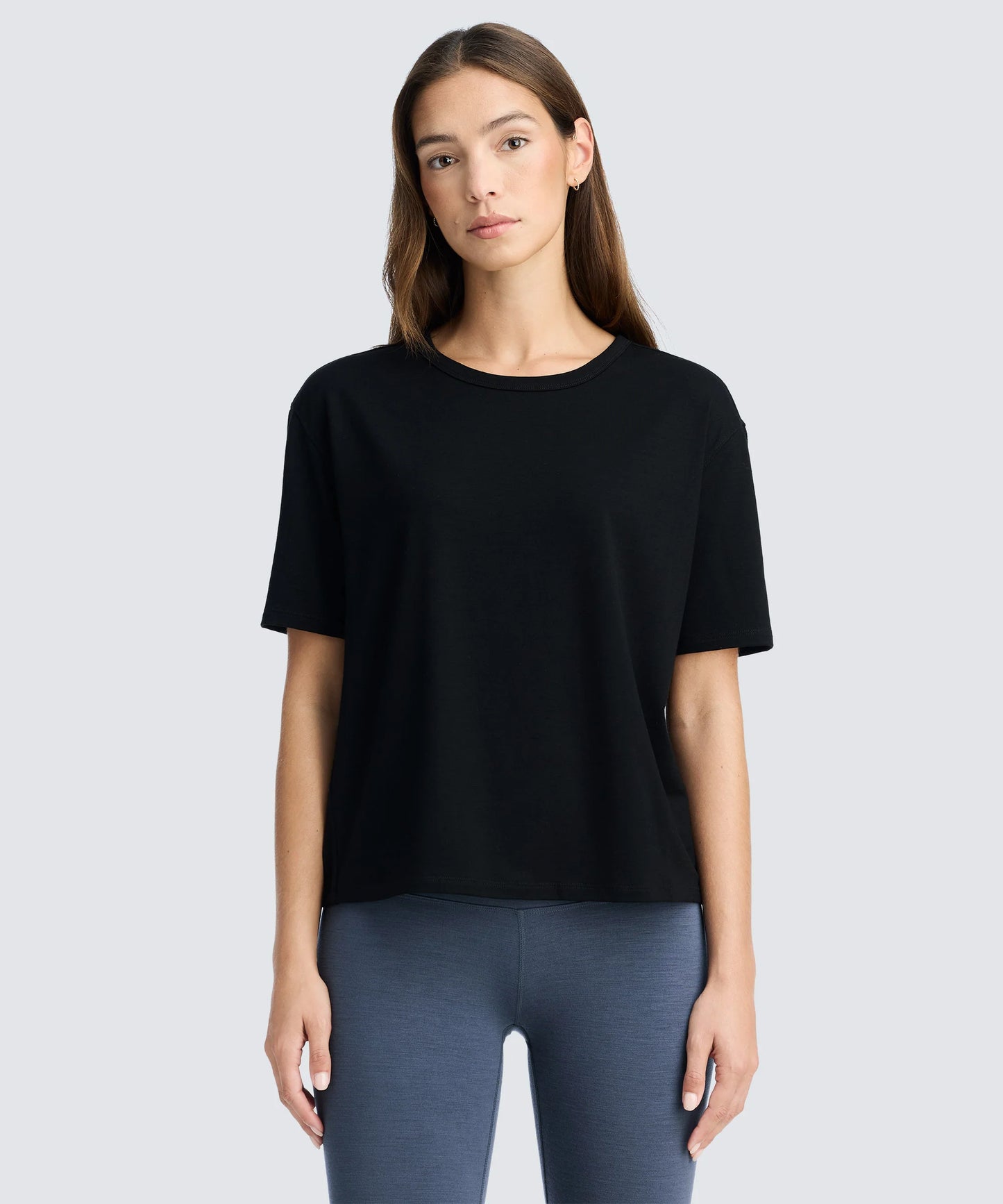 Women's Relaxed Merino Crew Neck T-Shirt