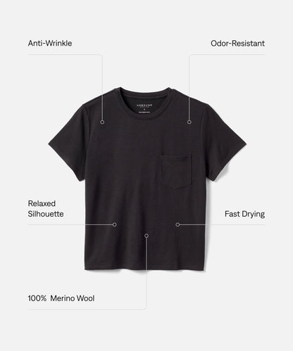 Women's Merino Boxy Pocket Tee
