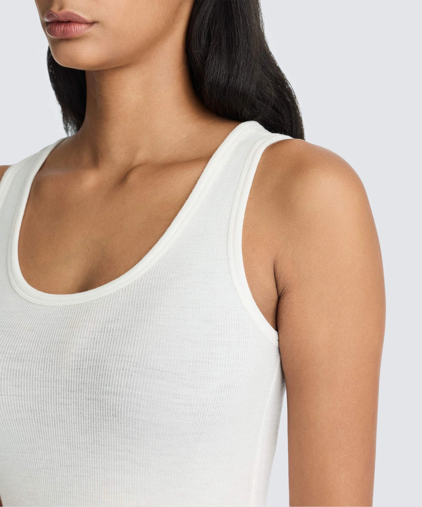 Women's Merino Rib Scoop Neck Tank