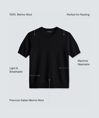 Women's Fine Knit Merino T-Shirt