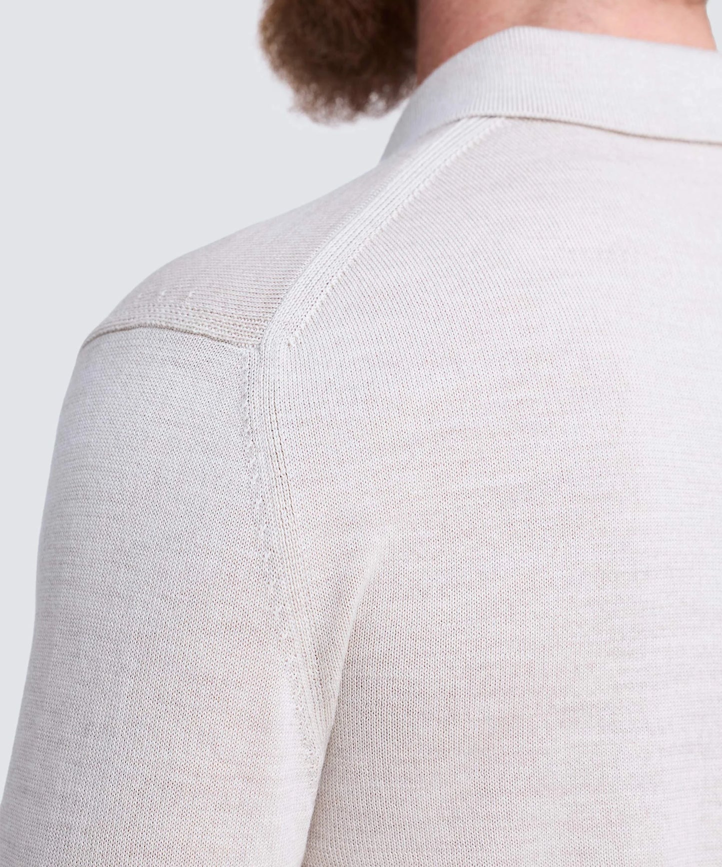Men's Merino Knit Long Sleeve Polo