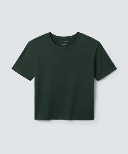 Women's Relaxed Merino Crew Neck T-Shirt