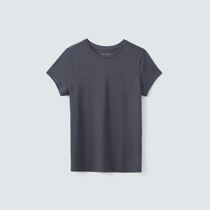Women's Petite Merino Crew Neck T-Shirt