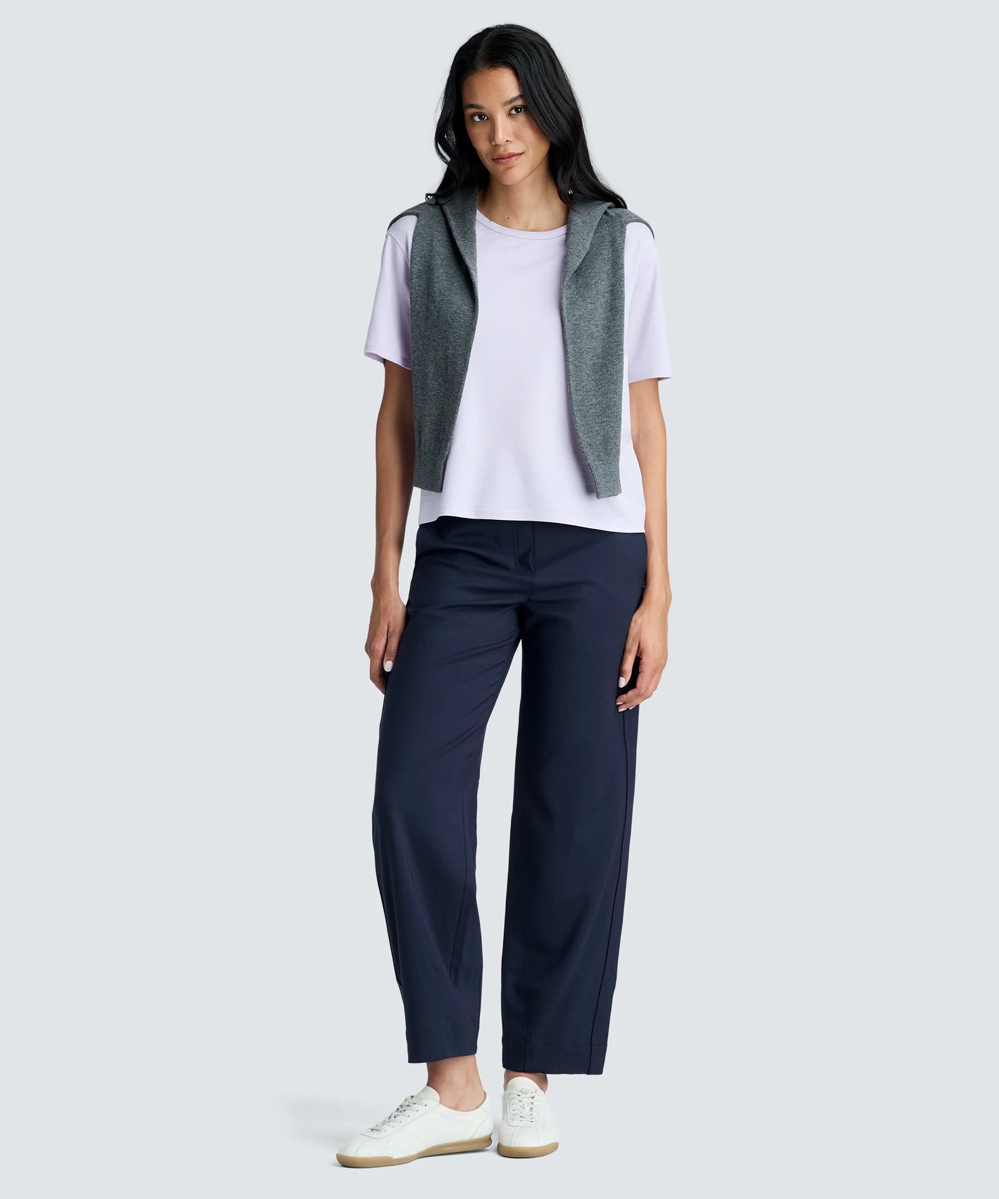 Women's Relaxed Merino Crew Neck T-Shirt