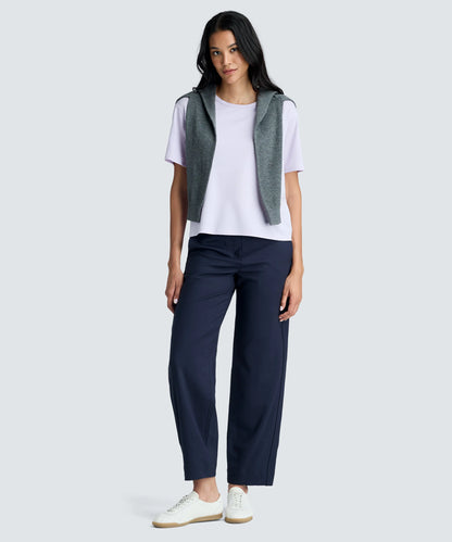 Women's Relaxed Merino Crew Neck T-Shirt