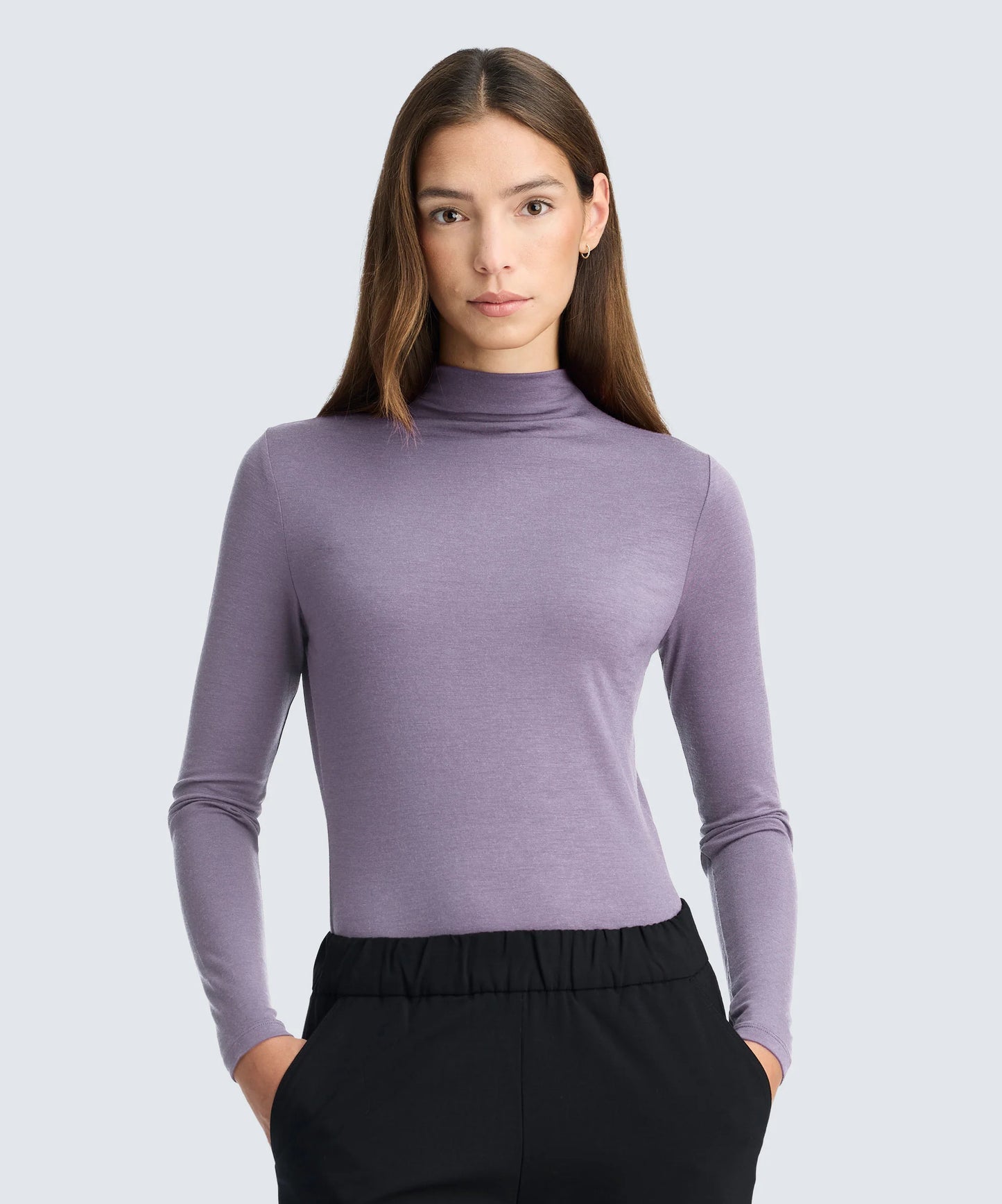 Women's Merino Mock Neck Top