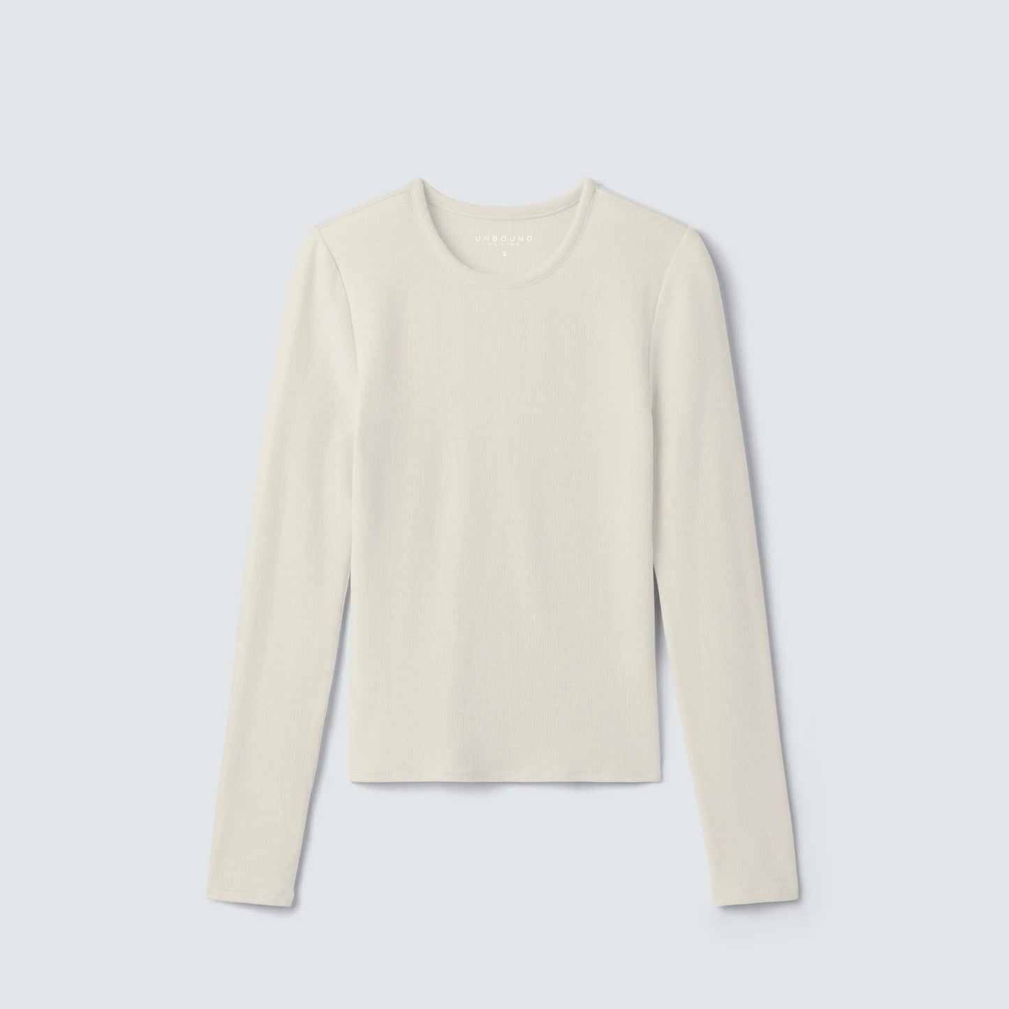 Women's Rib Fitted Long Sleeve Crew