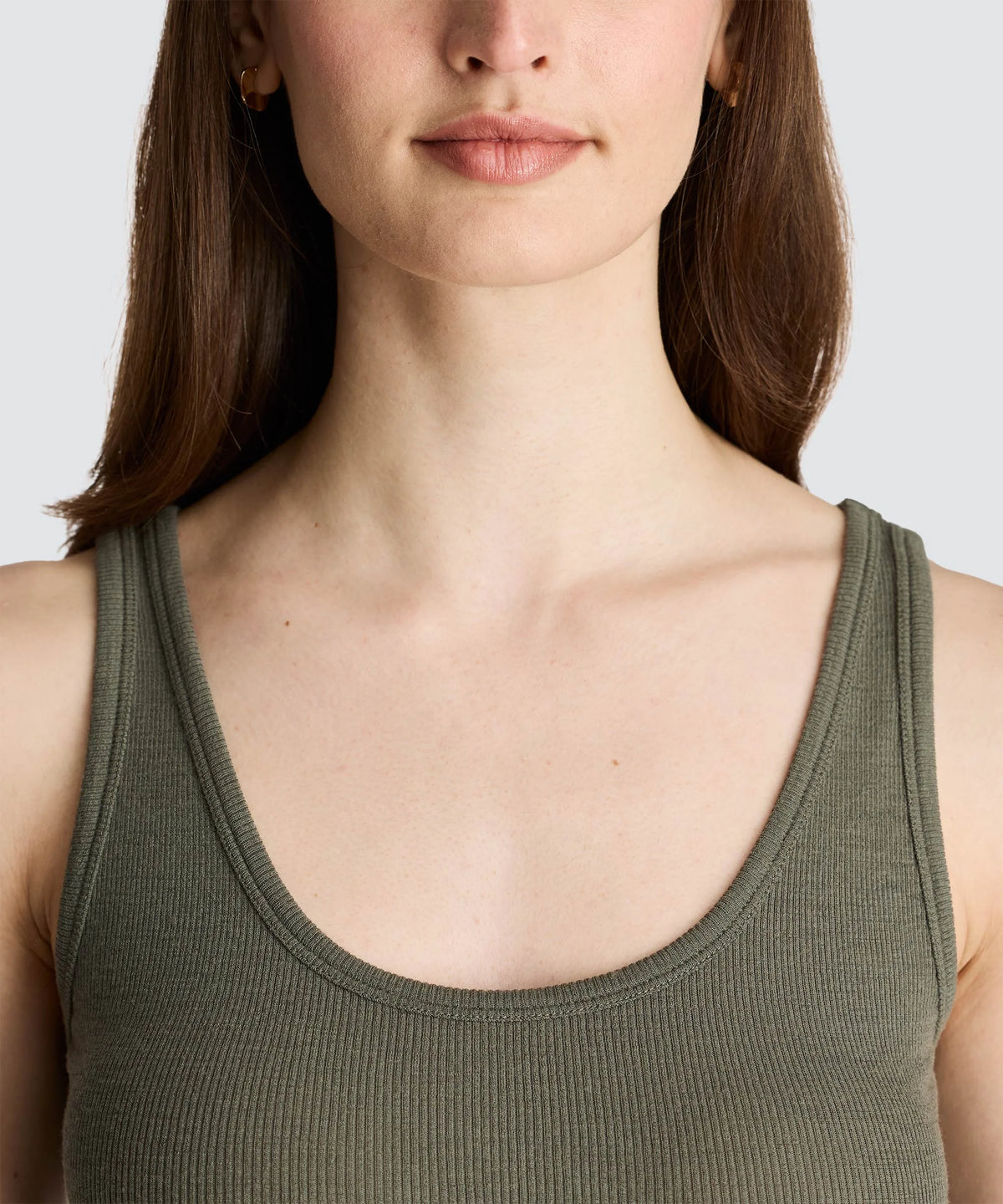 Women's Merino Rib Scoop Neck Tank