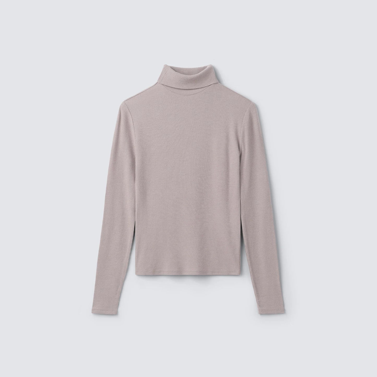 Women's Rib Turtle Neck Long Sleeve