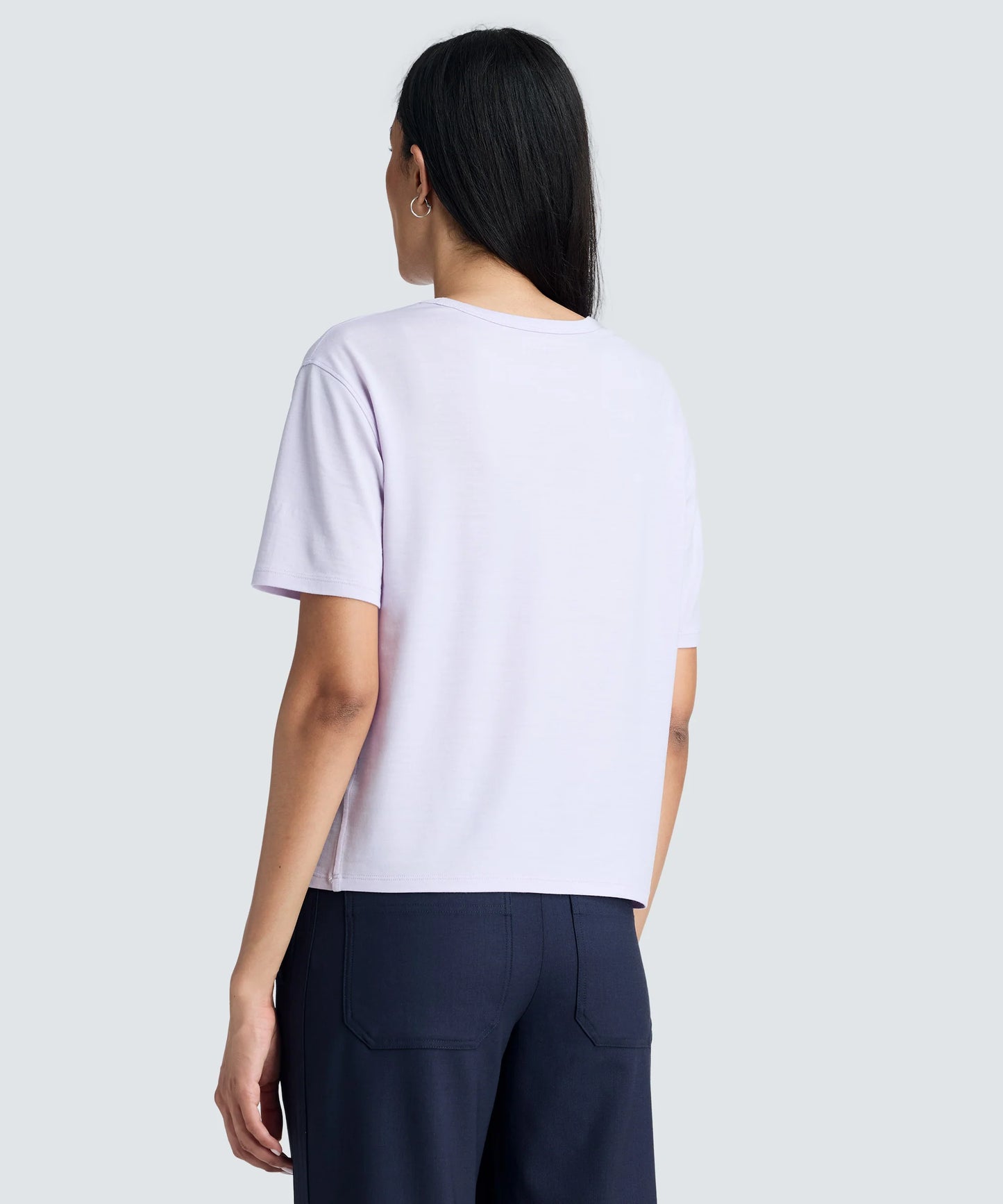 Women's Relaxed Merino Crew Neck T-Shirt