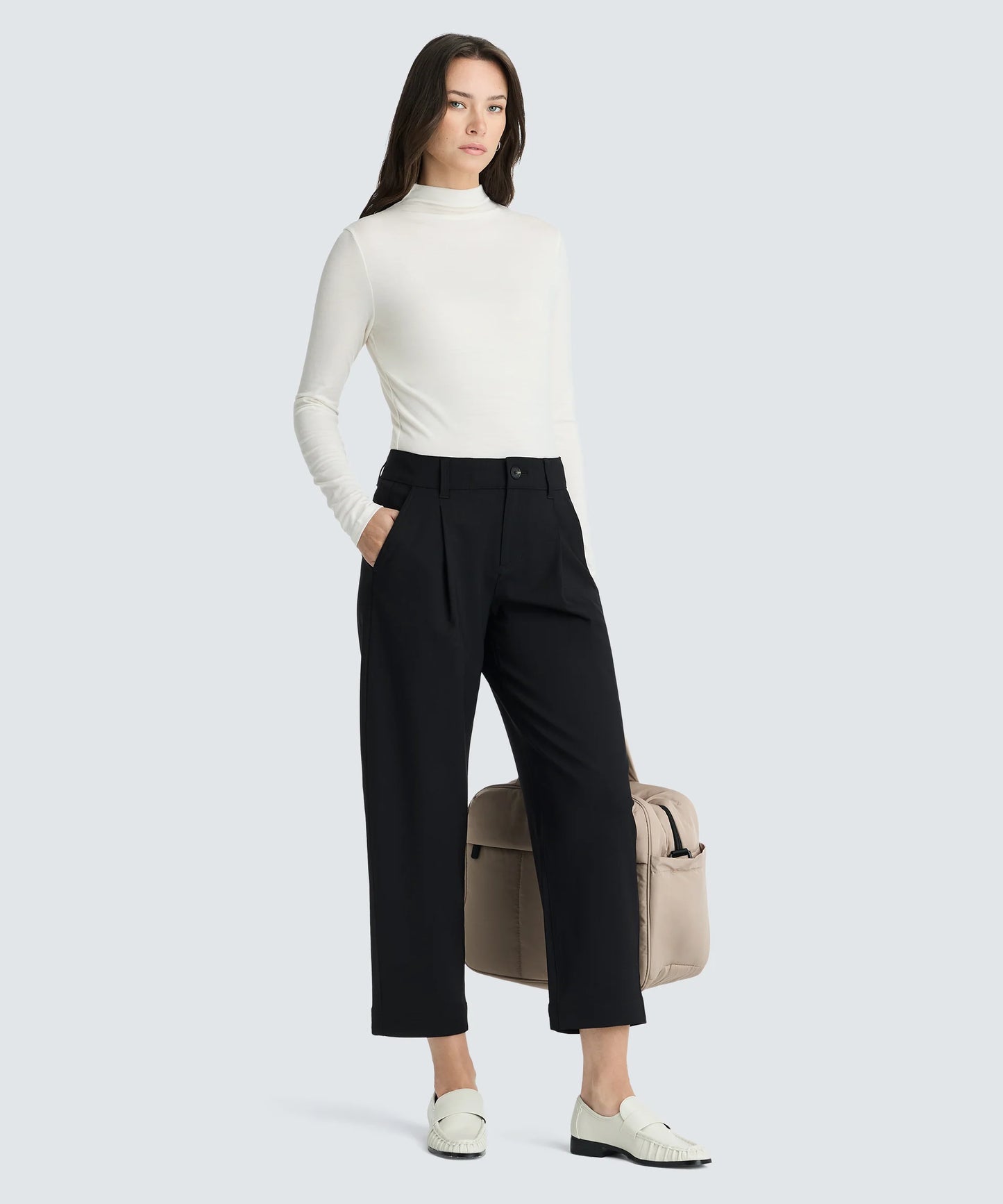 Women's Merino Mock Neck Top