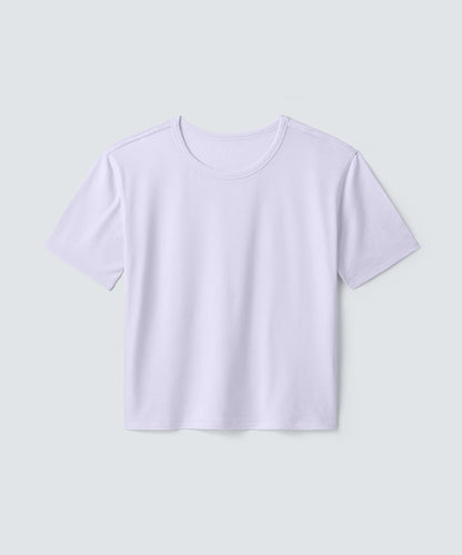 Women's Relaxed Merino Crew Neck T-Shirt