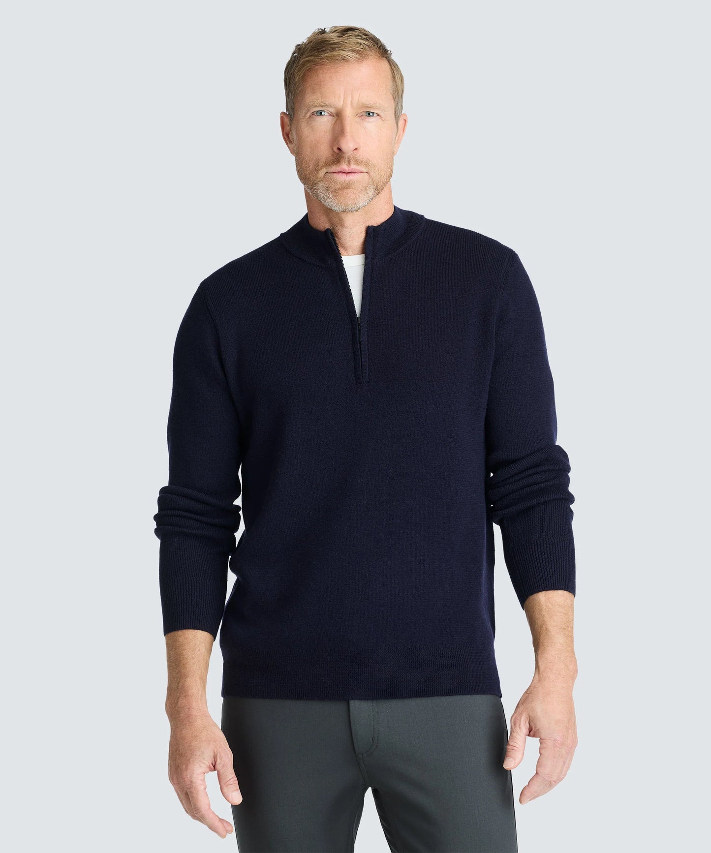 Men's Merino Knit Quarter Zip