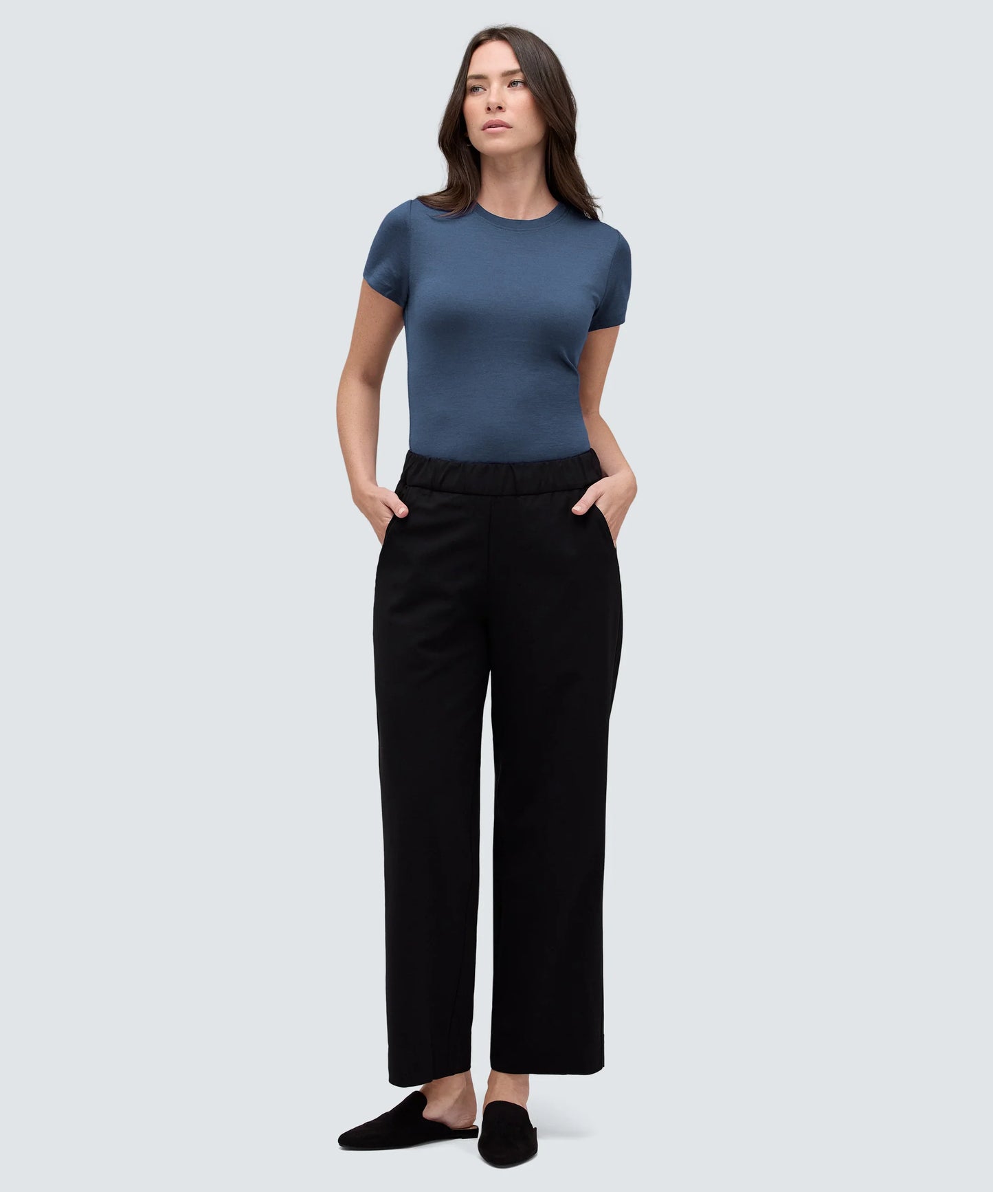 Women's Slim Merino Crew Neck T-Shirt