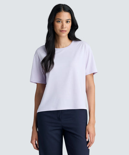Women's Relaxed Merino Crew Neck T-Shirt