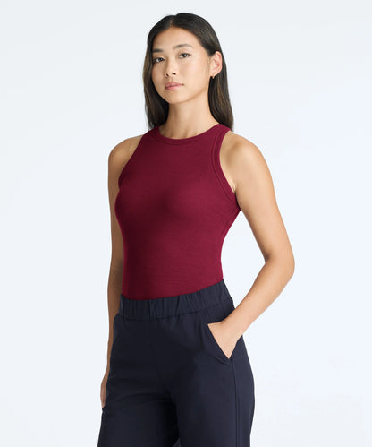 Women's Merino Rib Racer Tank