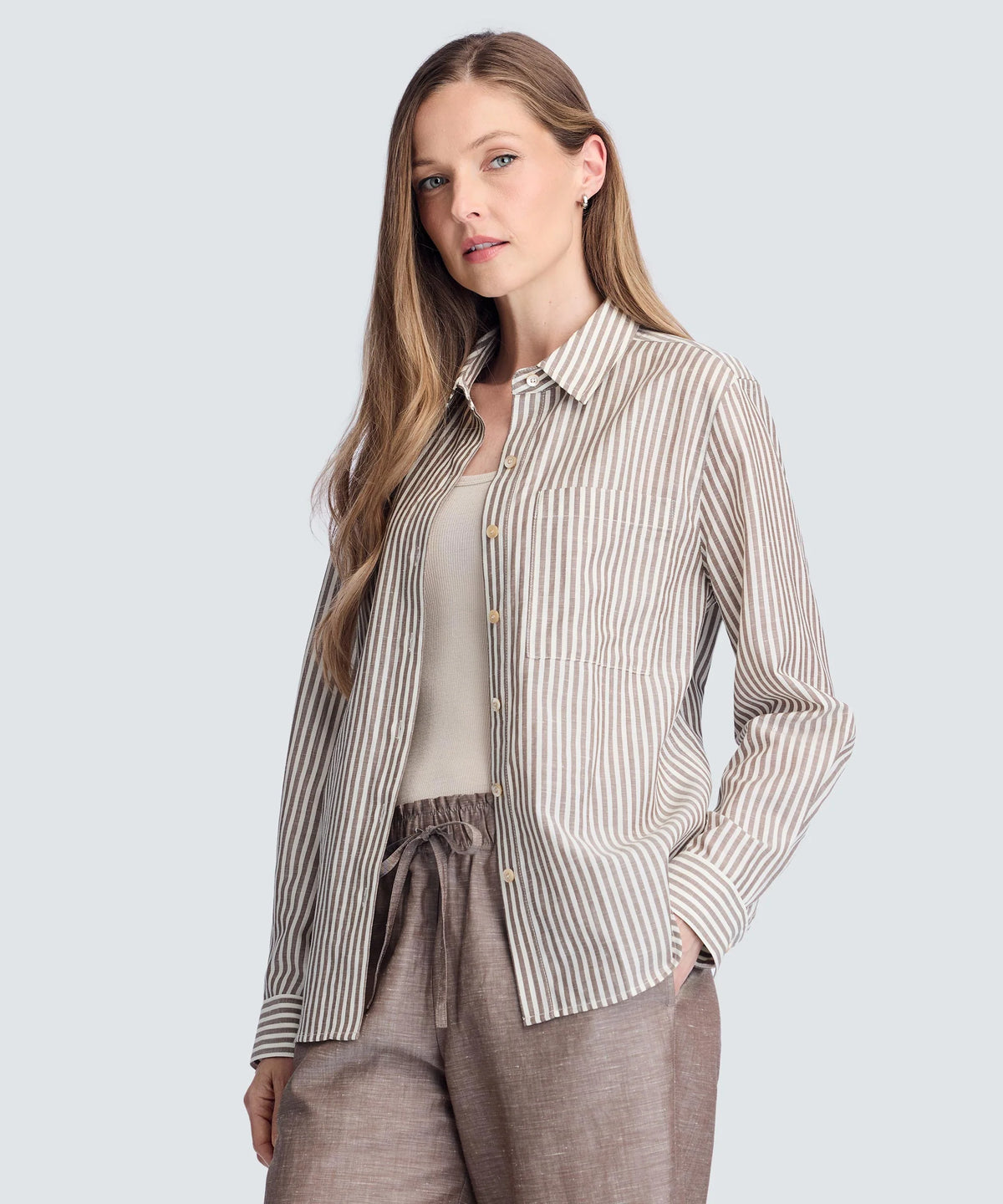 Women's Merino Linen Shirt