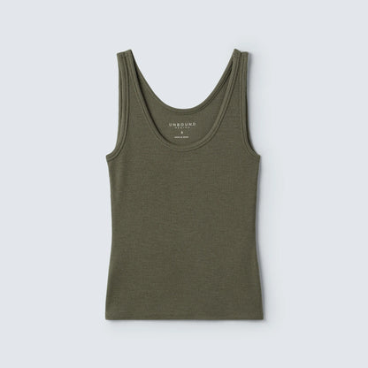 Women's Merino Rib Scoop Neck Tank