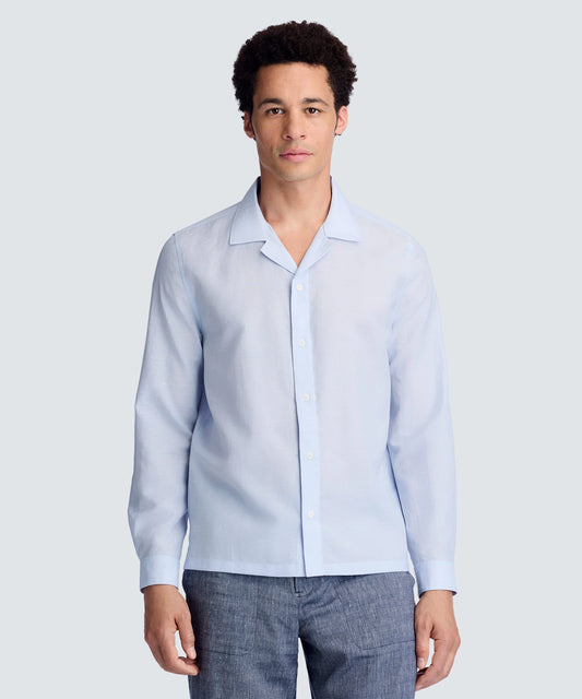 Men's Merino Linen Button-Up