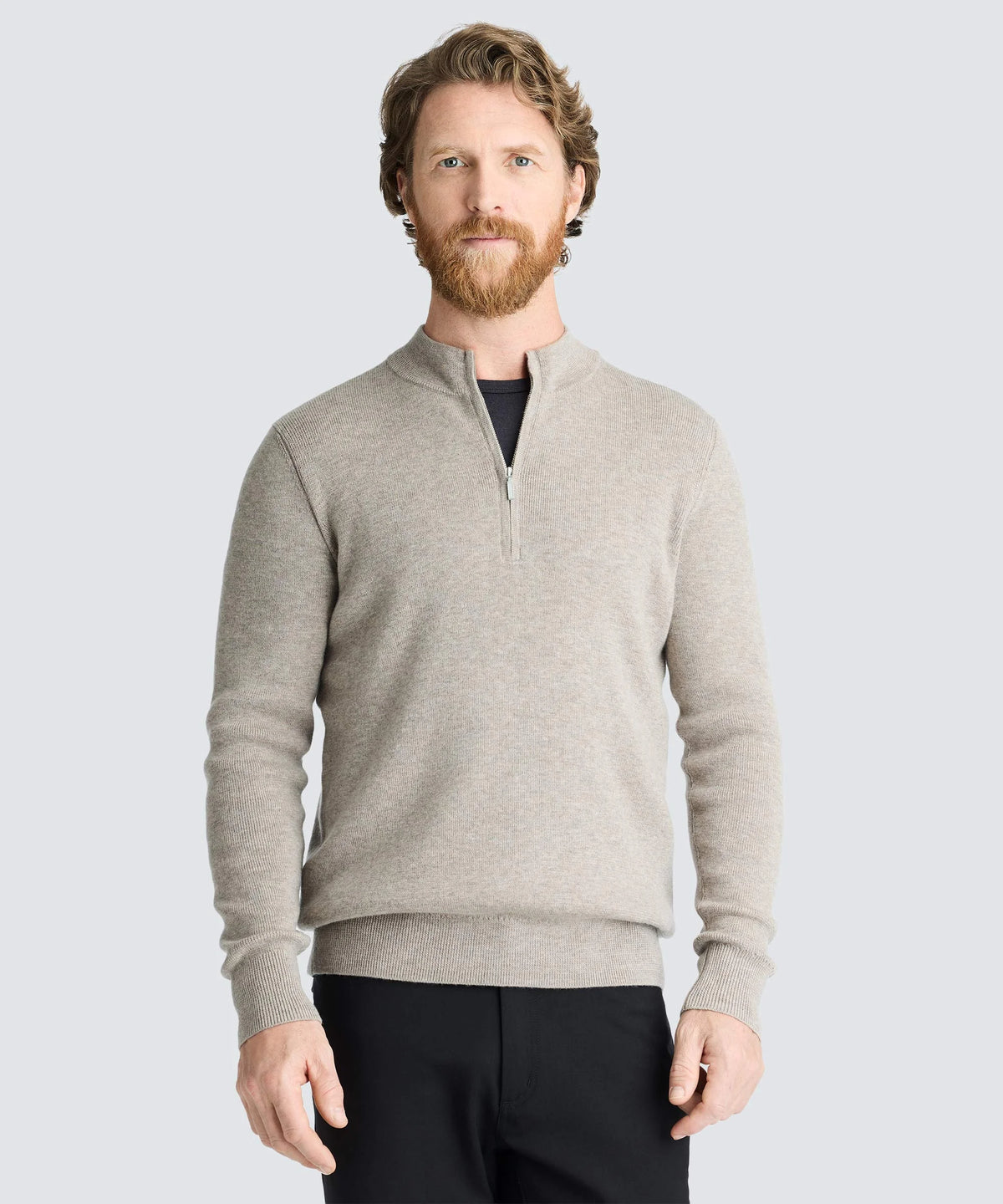Men's Merino Knit Quarter Zip