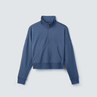 Women's Merino Cropped Quarter Zip