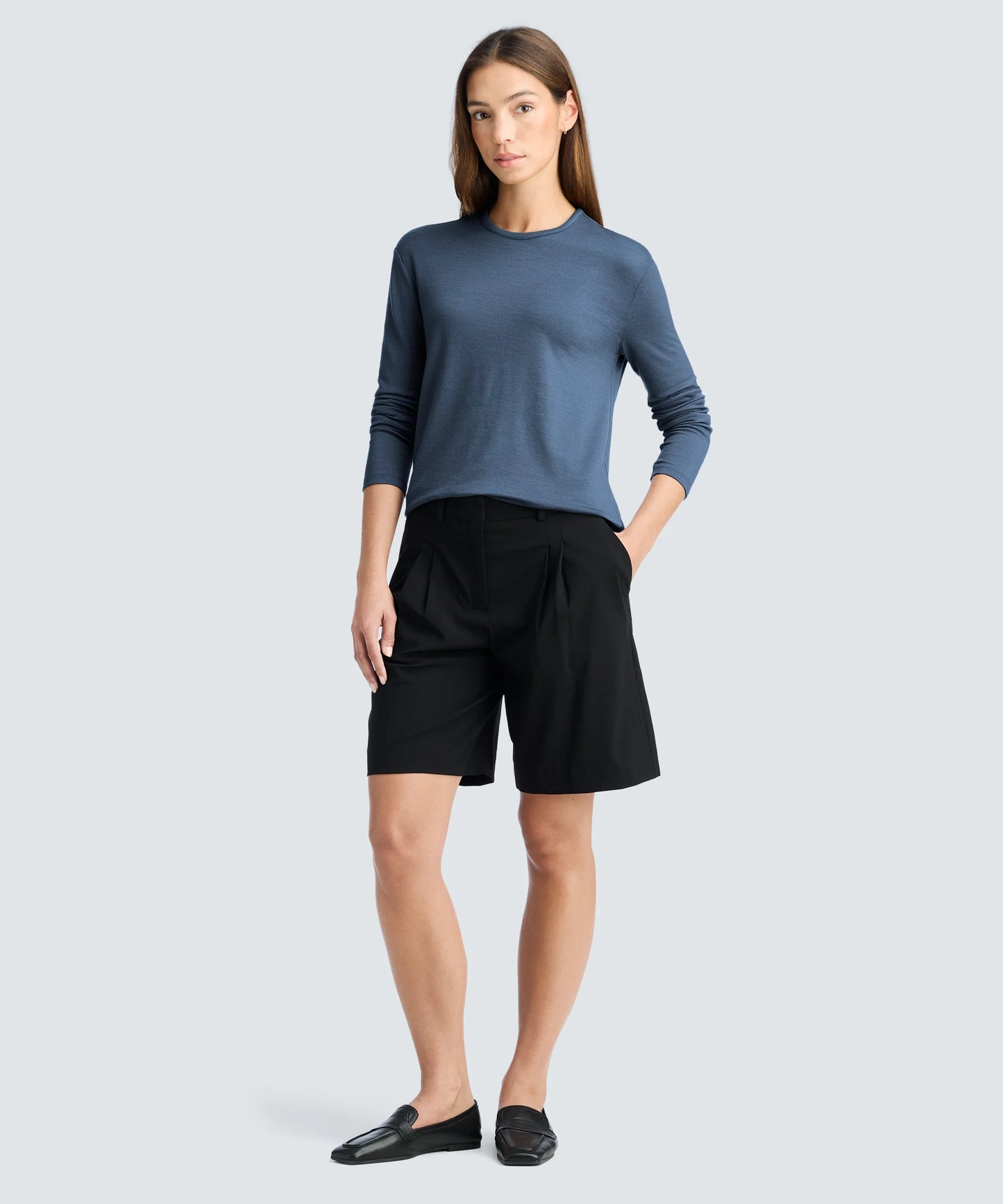 Women's Relaxed Long Sleeve Merino Crew