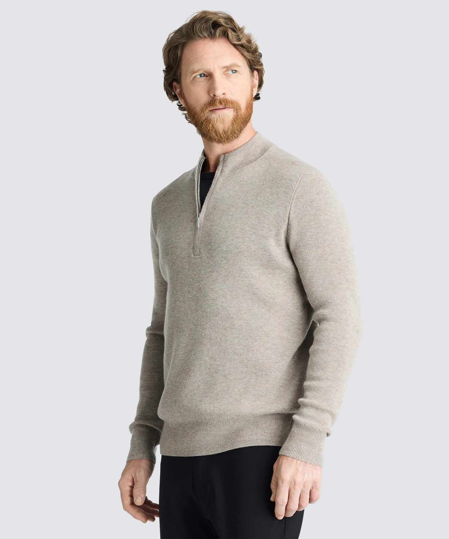Men's Merino Knit Quarter Zip
