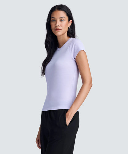 Women's Slim Merino Crew Neck T-Shirt