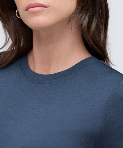 Women's Slim Merino Crew Neck T-Shirt