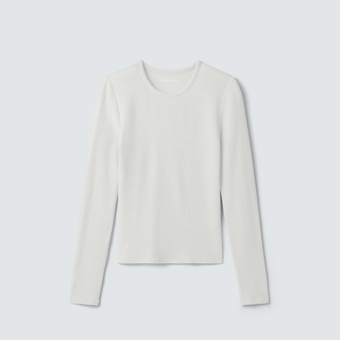 Women's Rib Fitted Long Sleeve Crew
