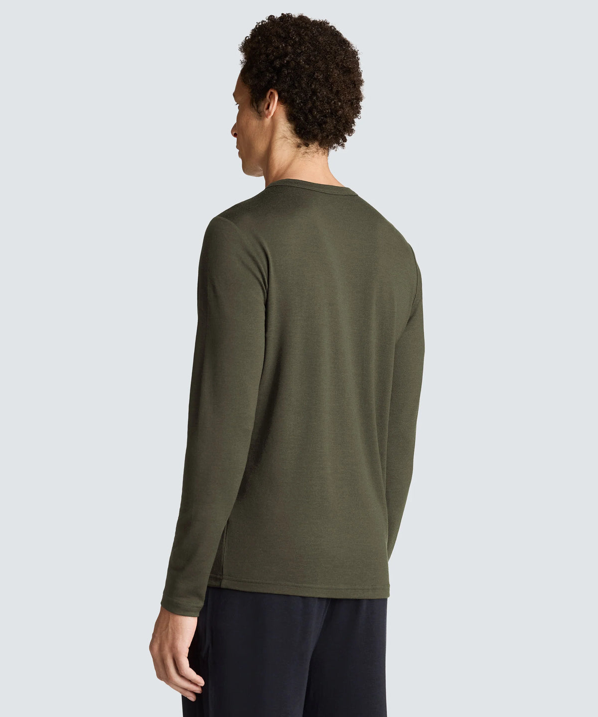 Men's Long Sleeve Merino Henley