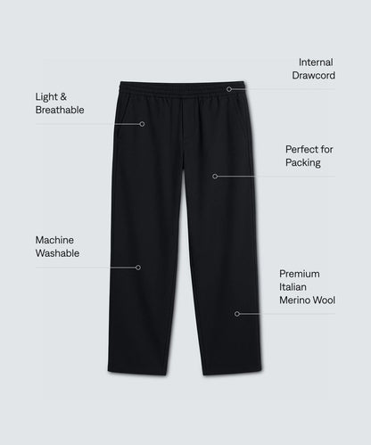Men's Pull-On Merino Travel Pants