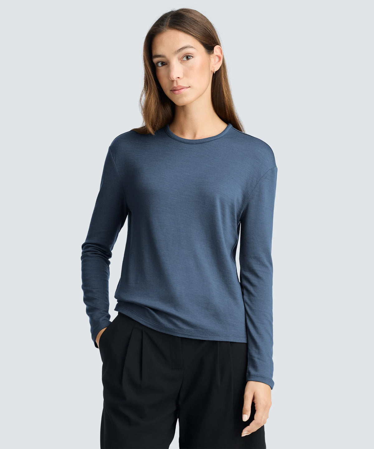 Women's Relaxed Long Sleeve Merino Crew