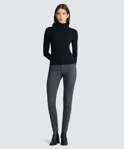 Women's Rib Turtle Neck Long Sleeve