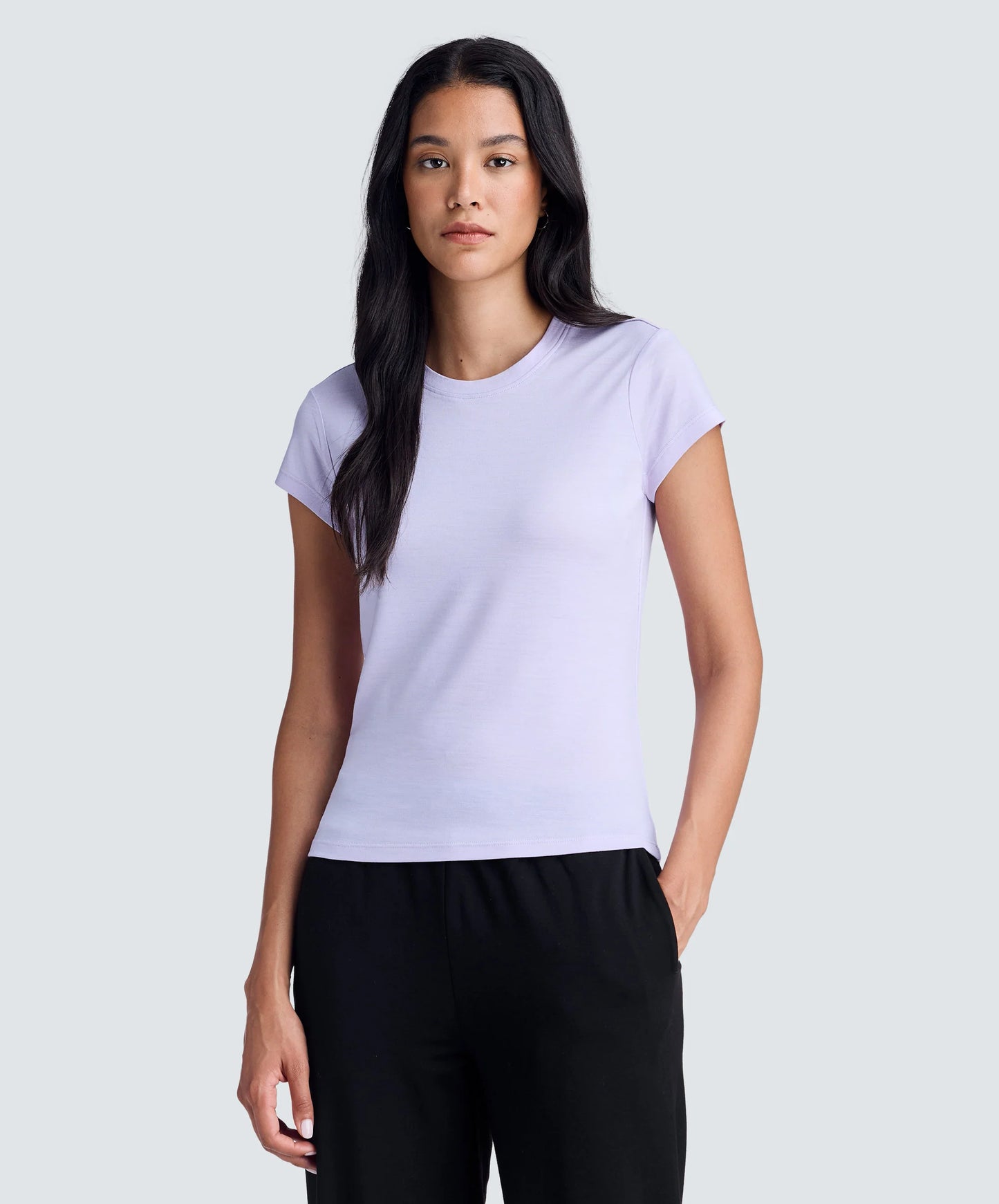 Women's Slim Merino Crew Neck T-Shirt