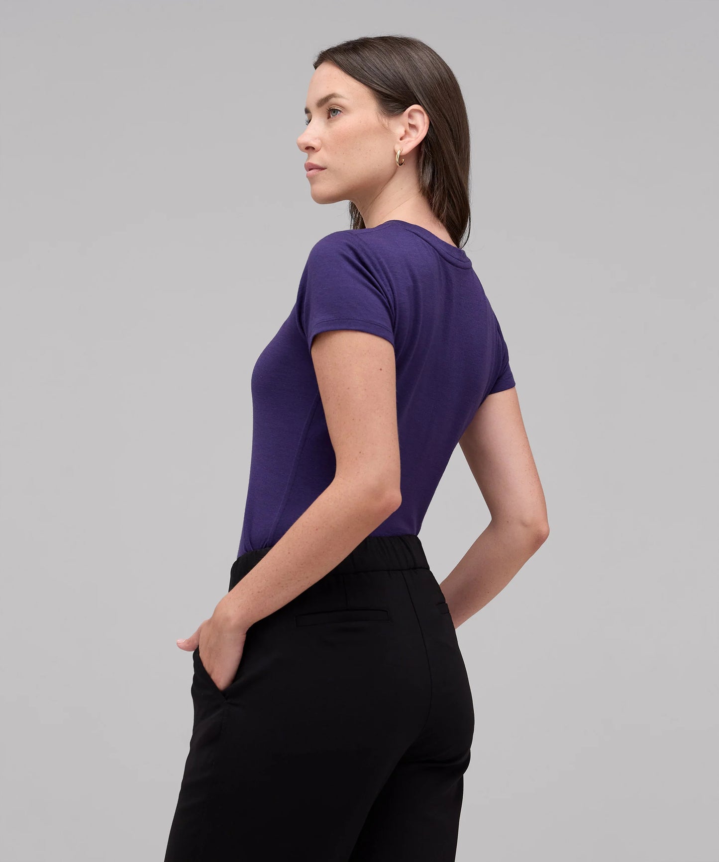 Women's Slim Merino Crew Neck T-Shirt