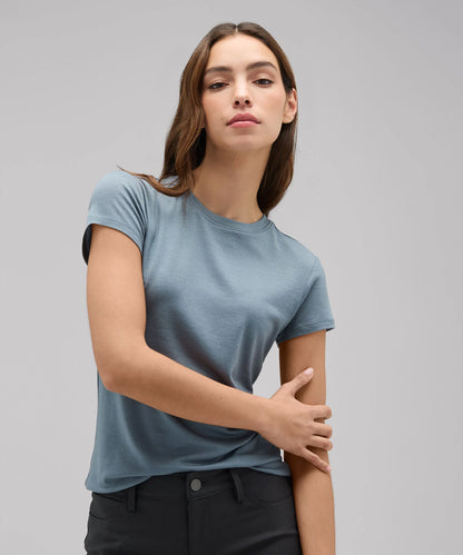 Women's Slim Merino Crew Neck T-Shirt